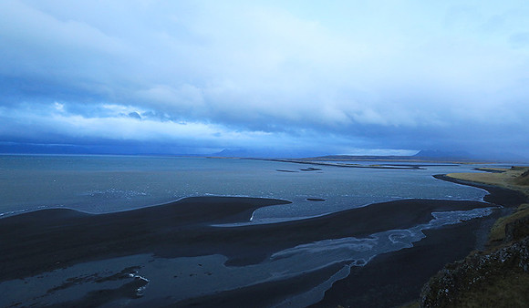 Sunset near Hvitserkur seastack