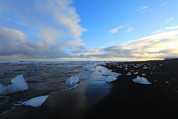 Sunset - Jokulsarlon glacial lagoon