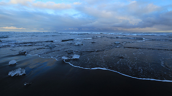 Sunset - Jokulsarlon glacial lagoon