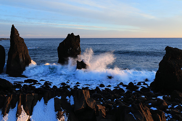Sunset near Keflavik