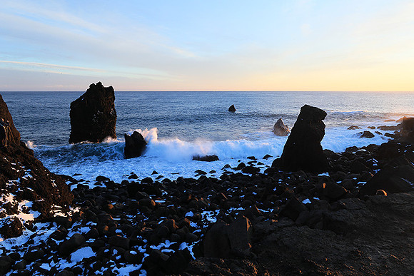 Sunset near Keflavik