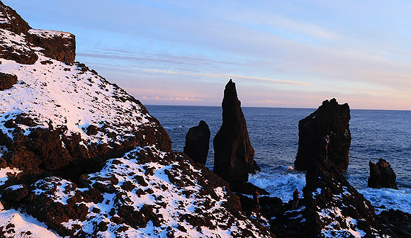 Sunset near Keflavik