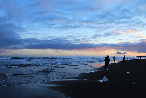 Sunset - Jokulsarlon glacial lagoon