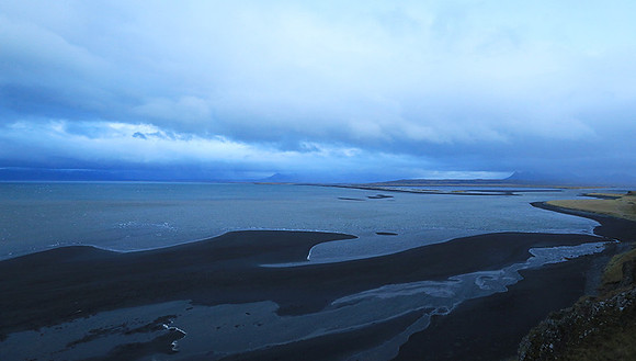 Sunset near Hvitserkur seastack