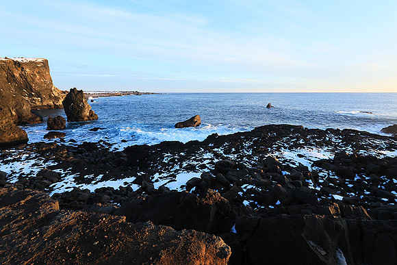 Sunset near Keflavik