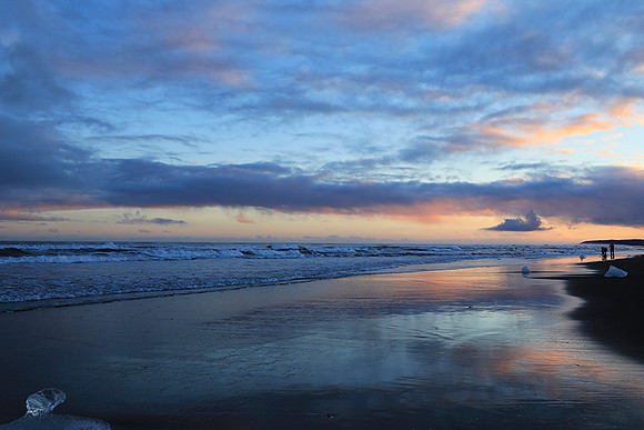 Sunset - Jokulsarlon glacial lagoon