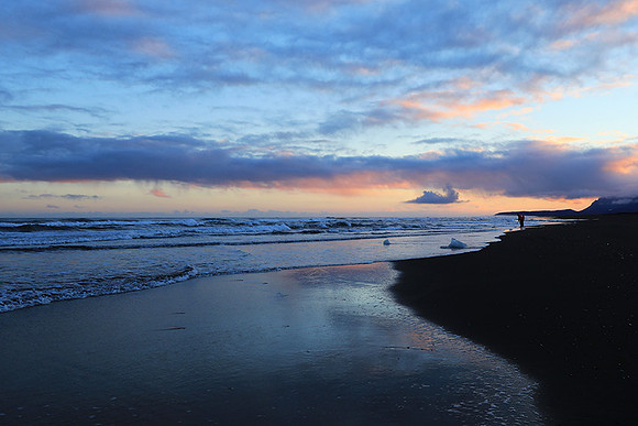 Sunset - Jokulsarlon glacial lagoon