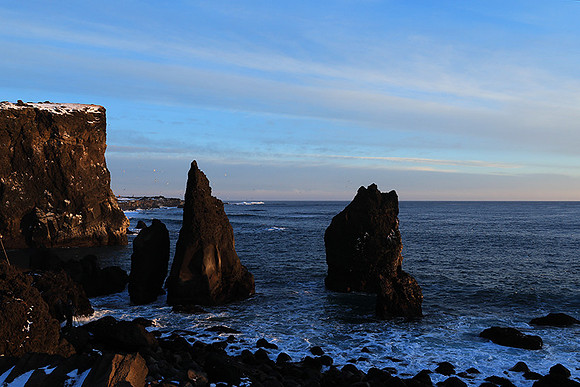 Sunset near Keflavik
