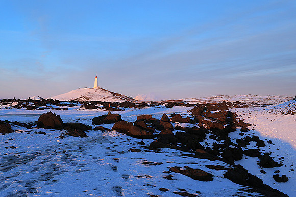 Sunset near Keflavik
