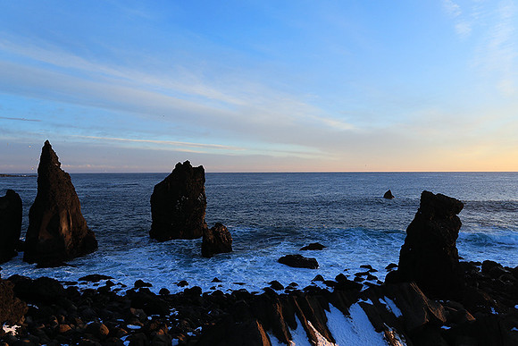 Sunset near Keflavik