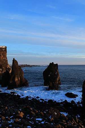 Sunset near Keflavik