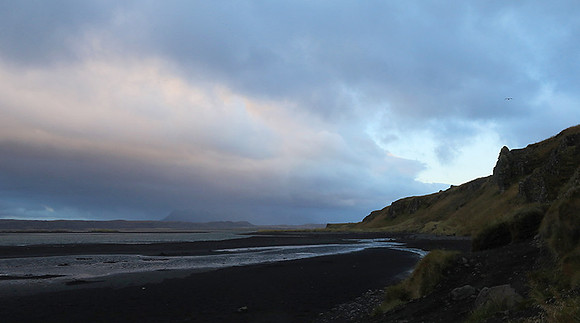 Sunset near Hvitserkur seastack