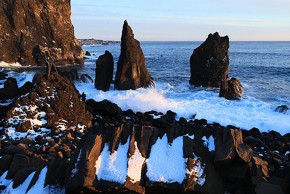 Sunset near Keflavik