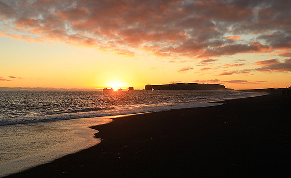 Sunset at Reynisfjara