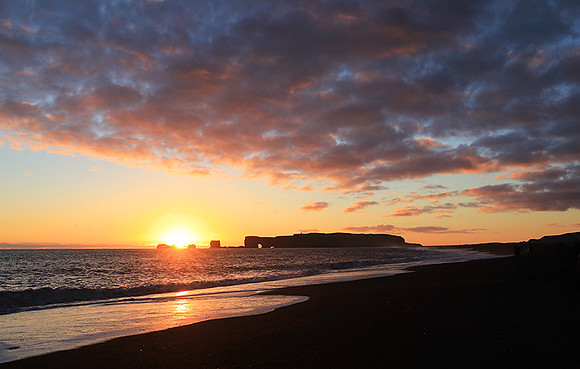 Sunset at Reynisfjara