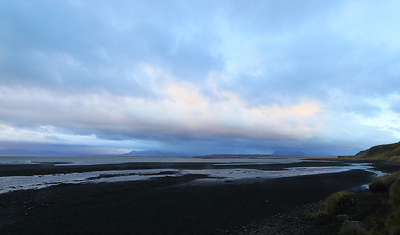 Sunset near Hvitserkur seastack