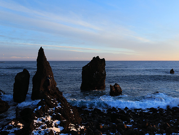 Sunset near Keflavik