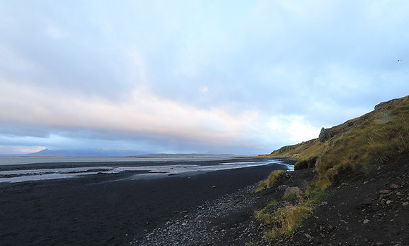 Sunset near Hvitserkur seastack