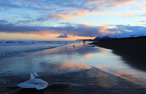 Sunset -Jokulsarlon glacial_lagoon