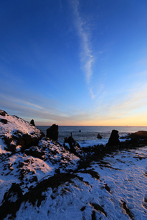 Sunset near Keflavik