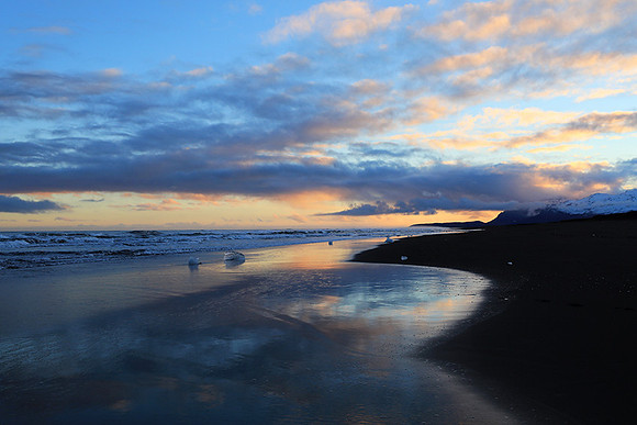 Sunset -Jokulsarlon glacial_lagoon