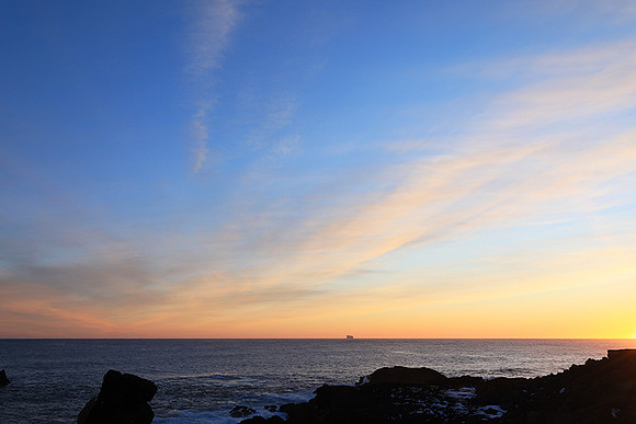 Sunset near Keflavik