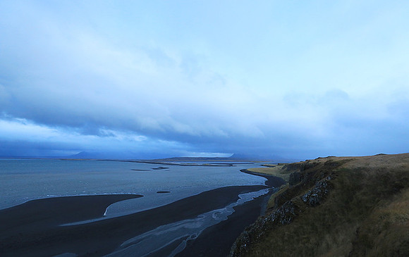 Sunset near Hvitserkur seastack