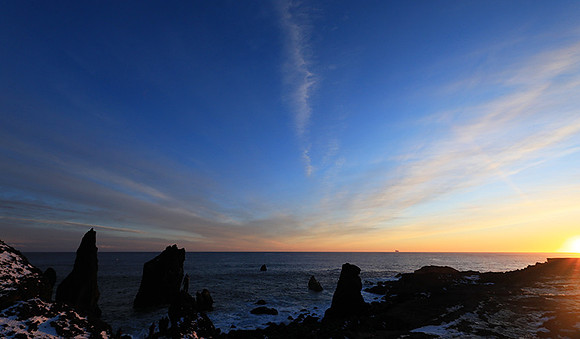 Sunset near Keflavik