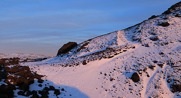 Sunset near Keflavik