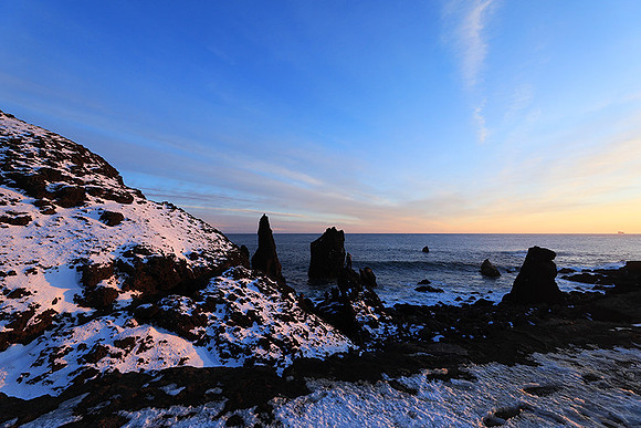 Sunset near Keflavik