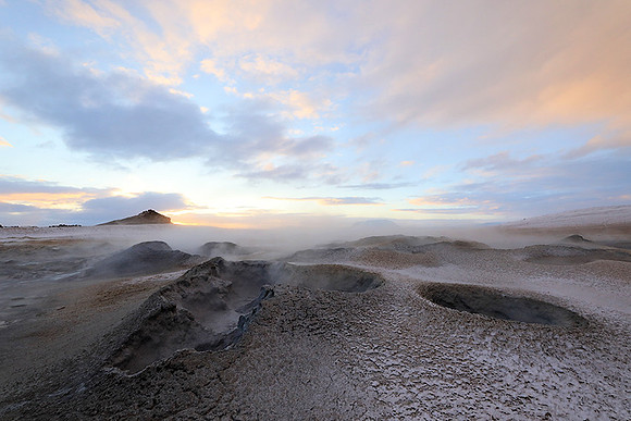 Sunrise - geothermal flied Mt Namafjall