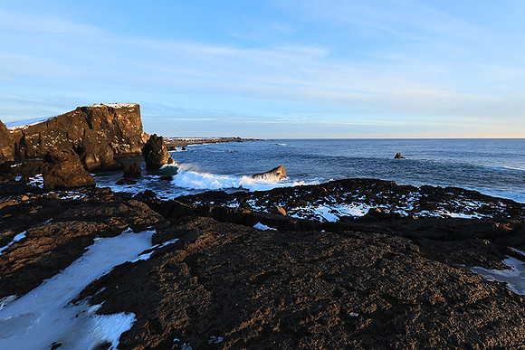 Sunset near Keflavik