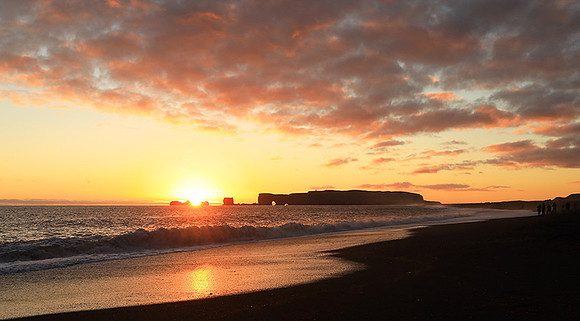 Sunset at Reynisfjara