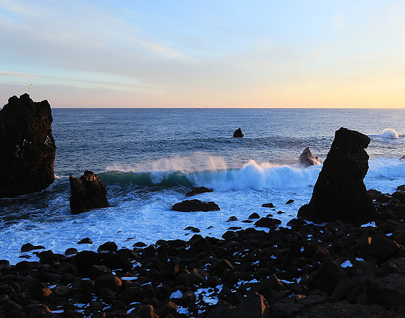 Sunset near Keflavik