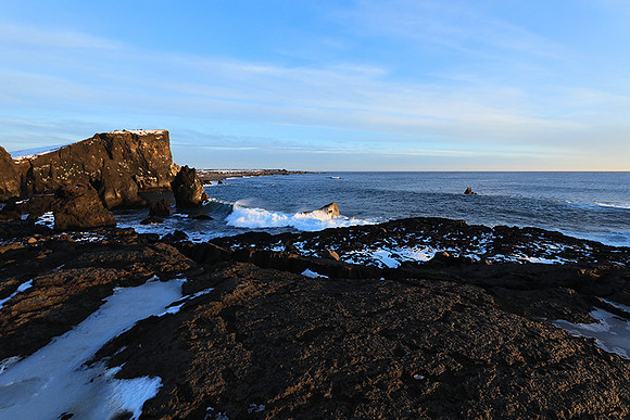 Sunset near Keflavik
