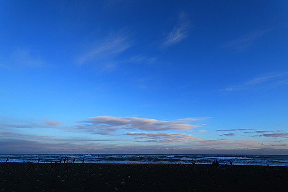 Sunset over the glacial lagoon