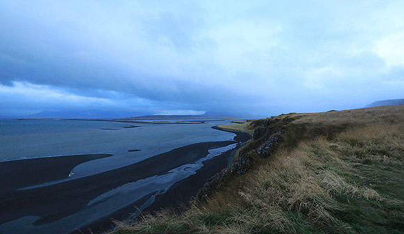 Sunset near Hvitserkur seastack