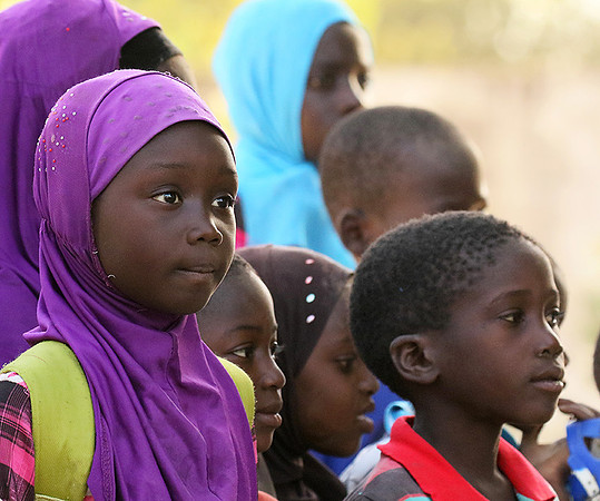 At Ndianda, village in the bush (dans un village de brousse)