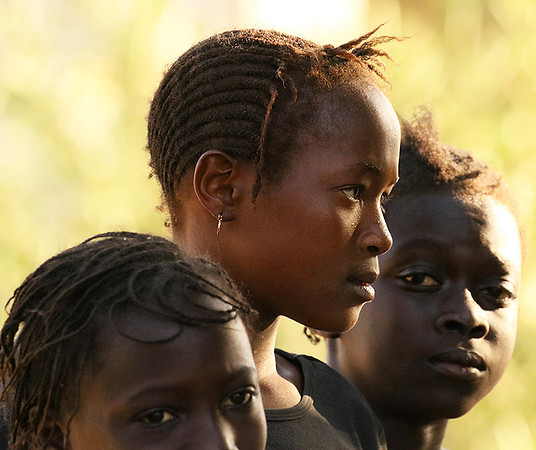At Ndianda, village in the bush (dans un village de brousse)