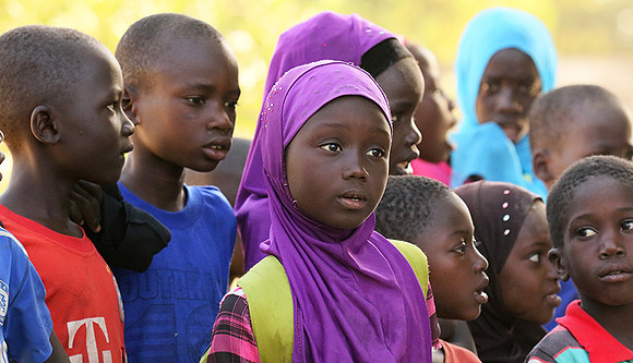 At Ndianda, village in the bush (dans un village de brousse)
