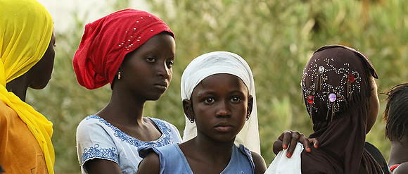 At Ndianda, village in the bush (dans un village de brousse)