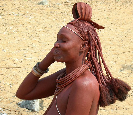 Everyday life in a Himba camp