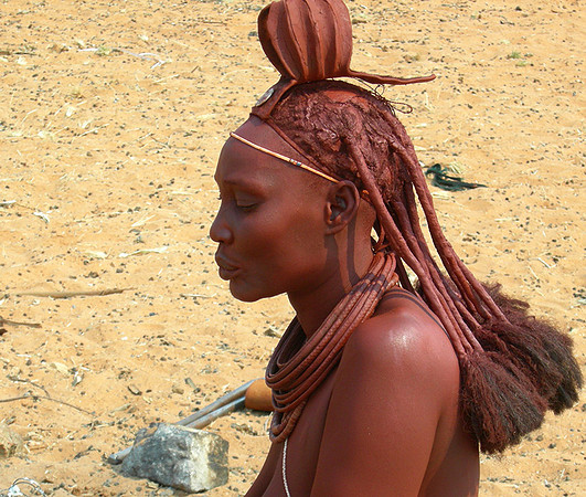 Everyday life in a Himba camp