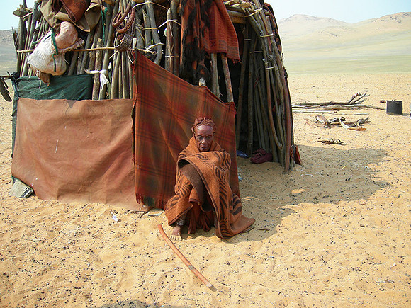 Everyday life in a Himba camp