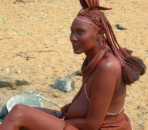 Everyday life in a Himba camp