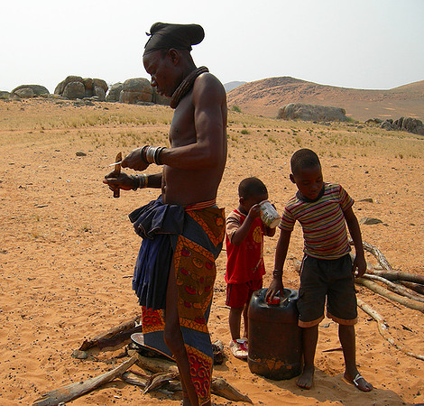 Himba settlement