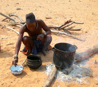 Himba settlement