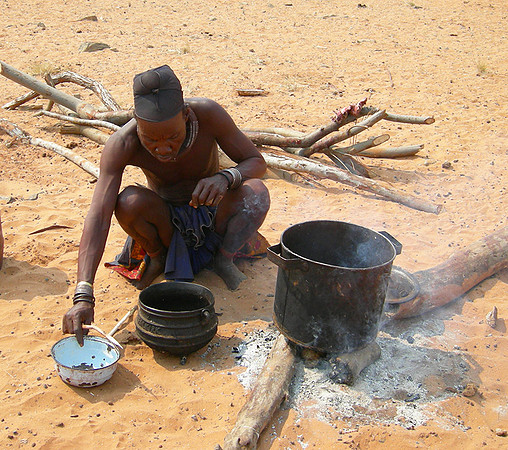 Himba settlement