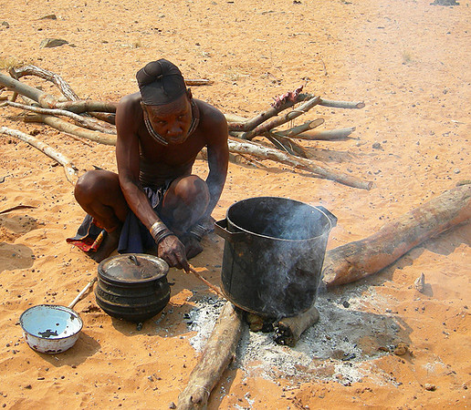 Himba settlement