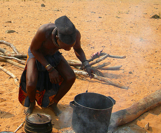 Himba settlement
